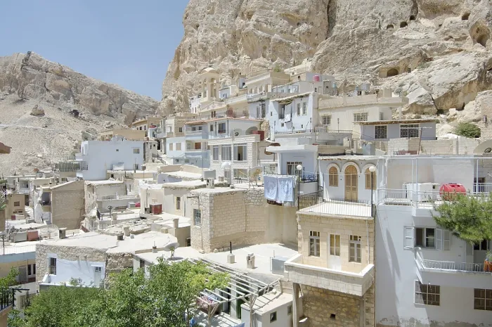 Framed Print : Houses of Ma'loula, Ma'loula Framed Print : Houses of Ma'loula, Ma'loula