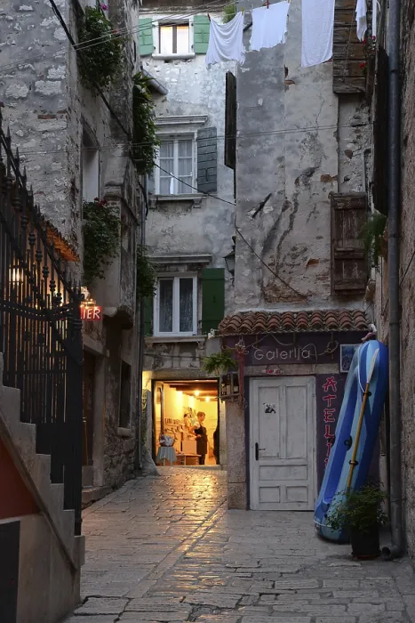 Framed Print : Houses, Rovinj, Istria, Croatia Framed Print : Houses, Rovinj, Istria, Croatia