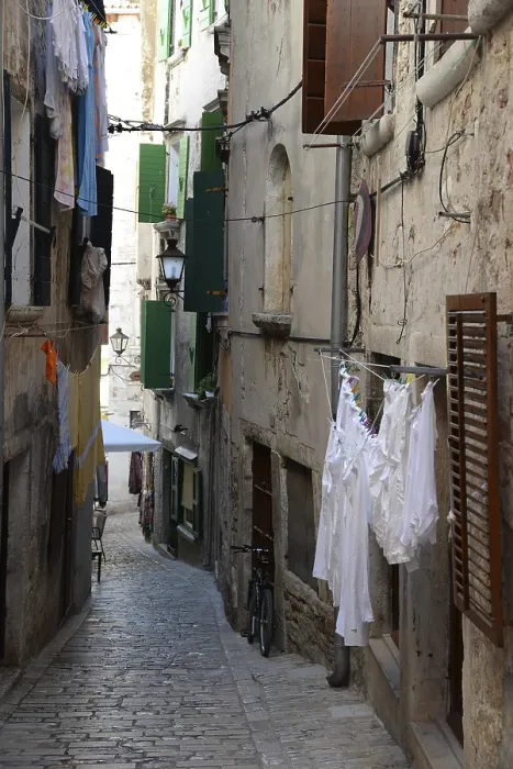 Framed Print : Houses, Rovinj, Istria, Croatia Framed Print : Houses, Rovinj, Istria, Croatia