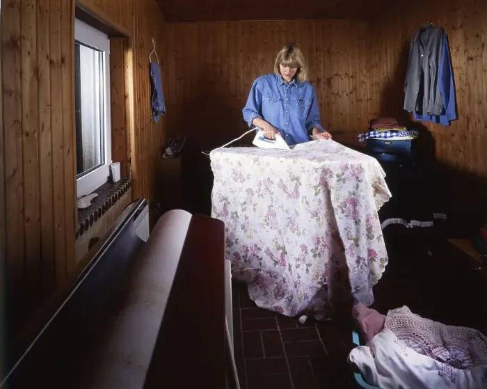 Framed Print : The housework of a housewife, here on 01
