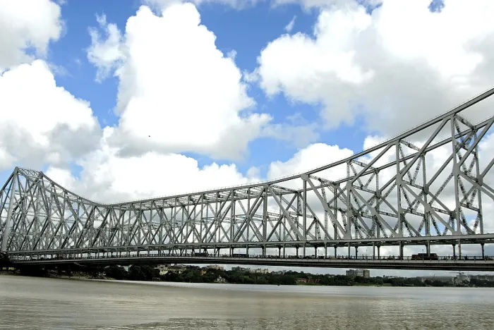 Framed Print : Howrah Bridge at Calcutta, West Bengal, India
