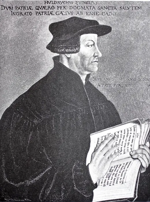 Framed Print : Huldrych Zwingli or Ulrich Zwingli