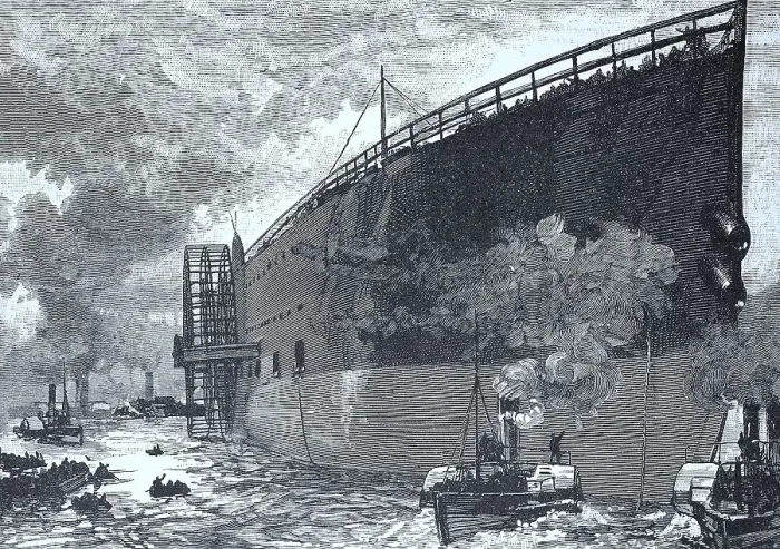 Framed Print : The hull of the ship Great Eastern