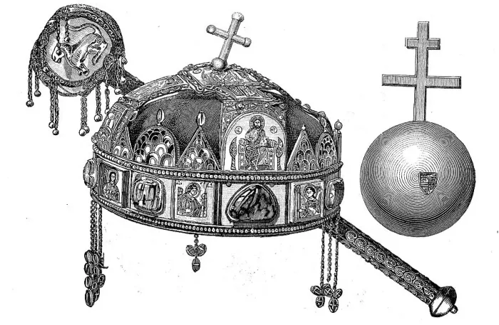 Framed Print : Hungarian royal crown, St. Stephen's crown