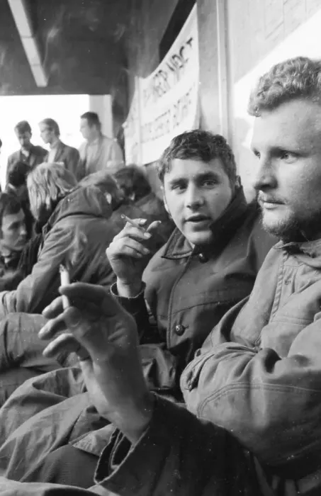 Framed Print : The hunger strike by students at the University of Applied Sciences in Dortmund in 1966 was directed against changes to