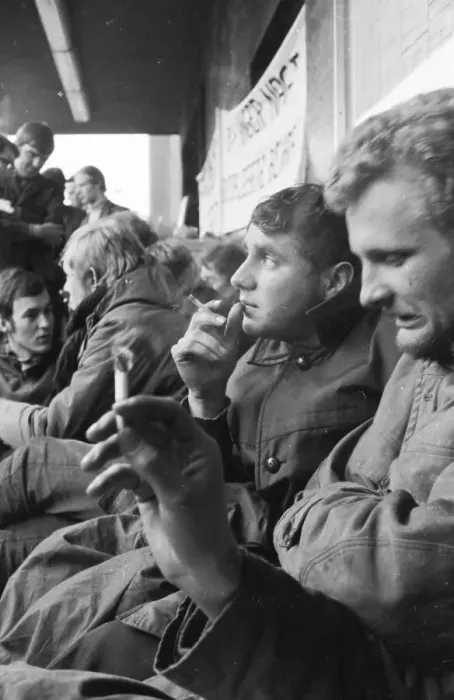 Framed Print : The hunger strike by students at the University of Applied Sciences in Dortmund in 1966 was directed against changes to