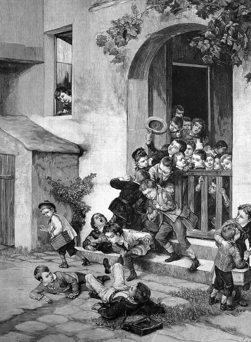 Framed Print : Hustle at the gate just after school finished Framed Print : Hustle at the gate just after school finished