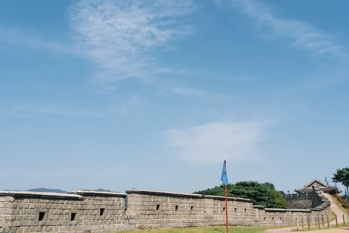 Framed Print : Hwaseong Fortress Korean traditional architecture in Suwon