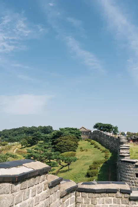 Framed Print : Hwaseong Fortress Korean traditional architecture in Suwon