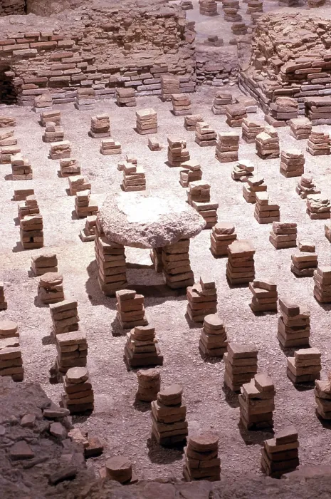Framed Print : Hypocaustrum (underfloor heating) Framed Print : Hypocaustrum (underfloor heating)