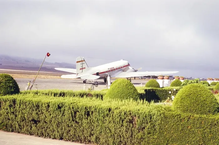 Framed Print : Iberia Airlines Douglas DC3 EC ADR aircraft, Tenerife, Canary Islands, Spain 1963