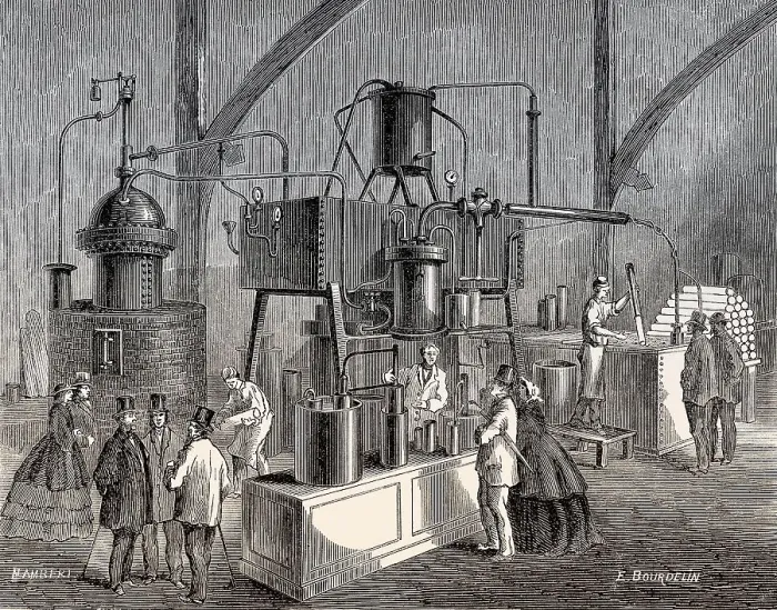 Framed Print : Ice cream maker, Great London Exposition