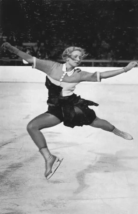 Framed Print : Ice figure skating, women, Vera Hruba (Czechoslovakia)