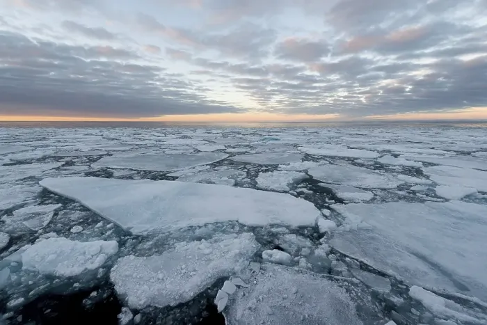 Framed Print : Ice floes, pack ice, evening mood Framed Print : Ice floes, pack ice, evening mood
