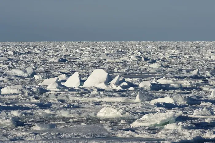 Framed Print : Ice floes stacking up, pack ice Framed Print : Ice floes stacking up, pack ice