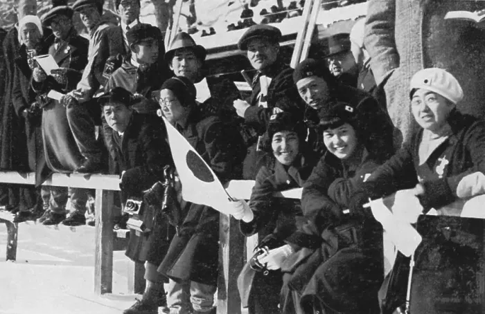 Framed Print : Ice sports stadium, spectators from all over the world