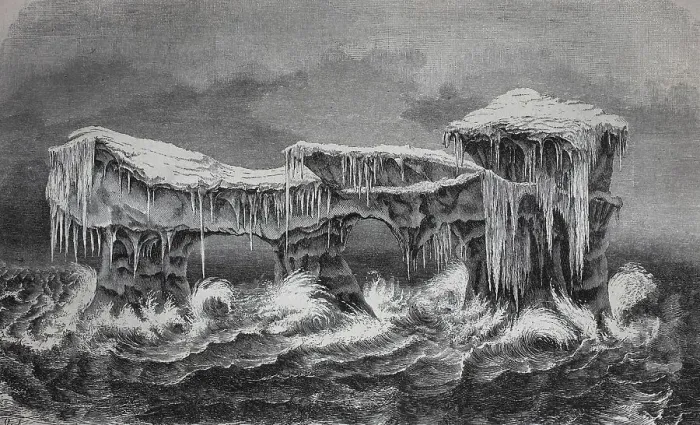 Framed Print : An iceberg found on the east coast of Greenland in 1870