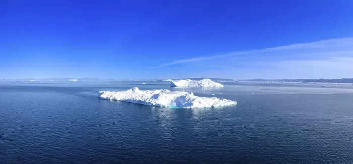 Framed Print : Iceberg seen from cruise ship vacation in Greenland coast in Arctic circle near Ilulissat Disko Bay
