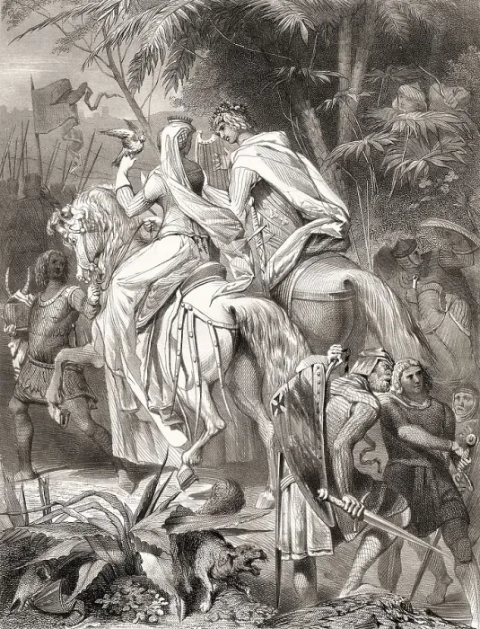 Framed Print : Ida of Austria and Welf I, Duke of Bavaria