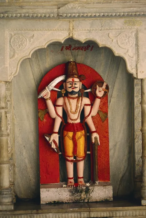 Framed Print : Idol of god Parsuram, India