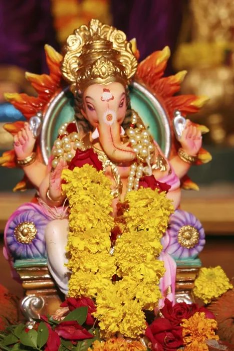 Framed Print : Idol of Lord Ganesha (elephant headed god) in Ganesh festival Framed Print : Idol of Lord Ganesha (elephant headed god) in Ganesh festival