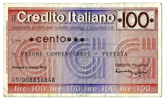 Framed Print : Il Credito Italiano, Commerciani Unione Venezia