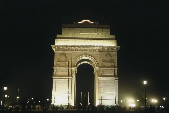 Framed Print : Illuminated structure of India Gate Framed Print : Illuminated structure of India Gate