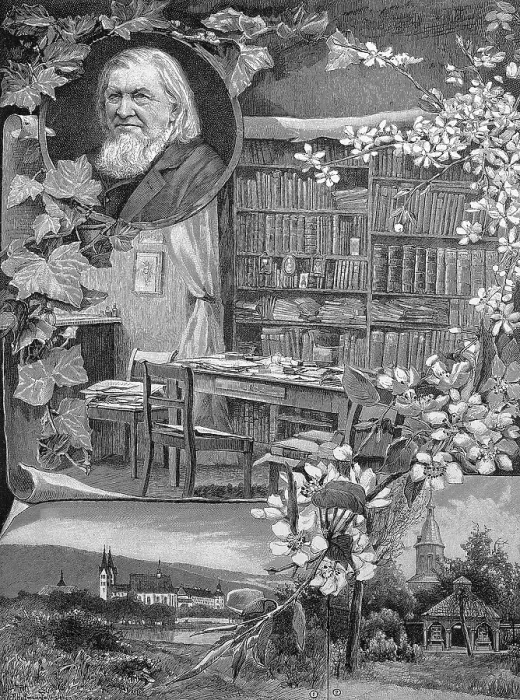 Framed Print : An illustration for the 100th birthday of August Heinrich Hoffmann von Fallersleben Framed Print : An illustration for the 100th birthday of August Heinrich Hoffmann von Fallersleben
