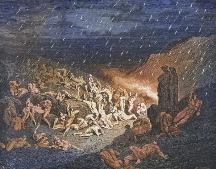 Framed Print : Illustration by Gustave Dore (1832-1883) for Dante's Inferno Framed Print : Illustration by Gustave Dore (1832-1883) for Dante's Inferno