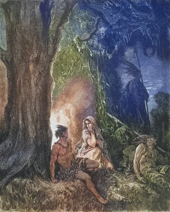 Framed Print : Illustration by Gustave Dore (1832-1883) for illustration of Atala by Chateaubriand