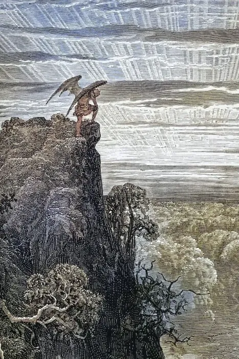 Framed Print : Illustration by Gustave Dore (1832-1883) for Paradise Lost