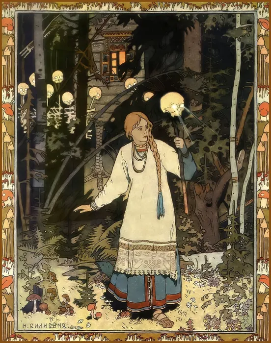 Framed Print : Illustration by Ivan Yakovlevich Bilibin