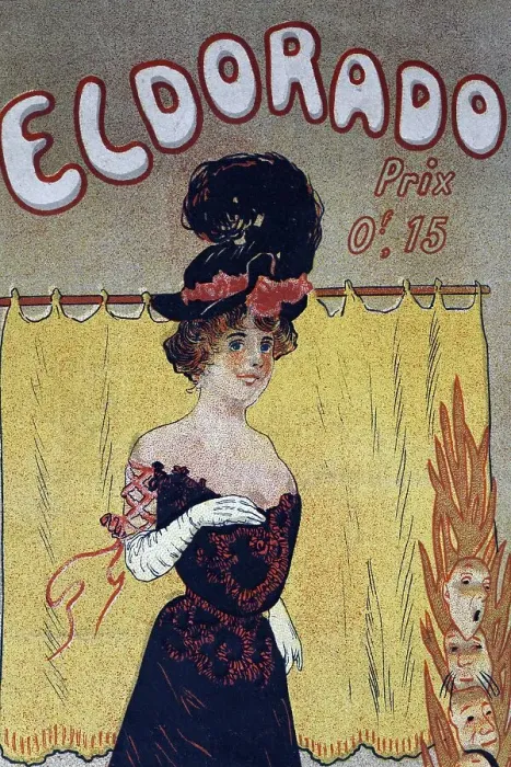 Framed Print : Illustration of a Parisian revue dancer Framed Print : Illustration of a Parisian revue dancer