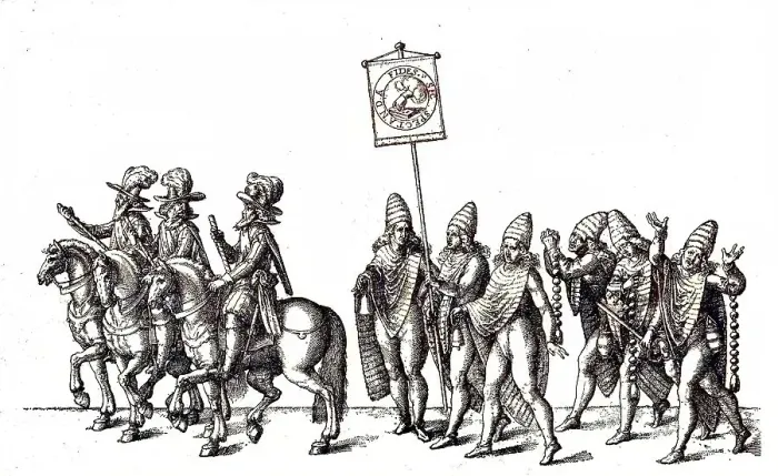 Framed Print : Illustration of a princely parade and knightly games Framed Print : Illustration of a princely parade and knightly games