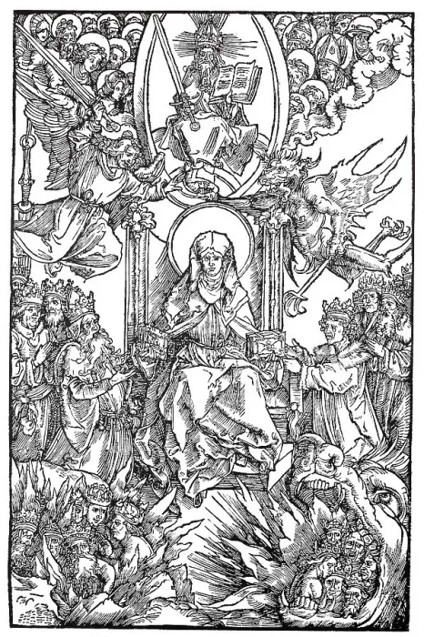 Framed Print : Illustrations to the Revelations of St Framed Print : Illustrations to the Revelations of St