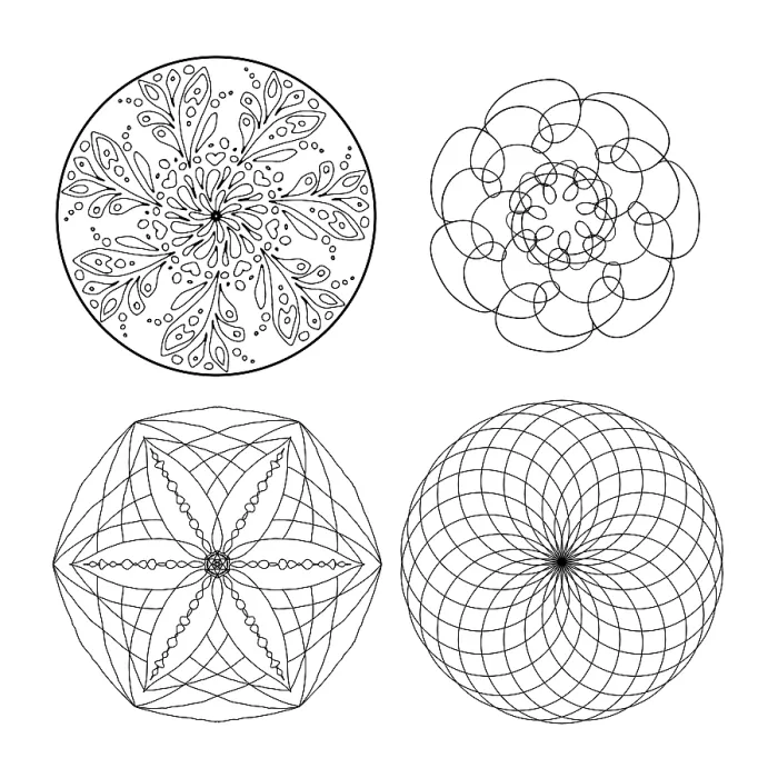 Framed Print : An image of a nice Mandala black and white