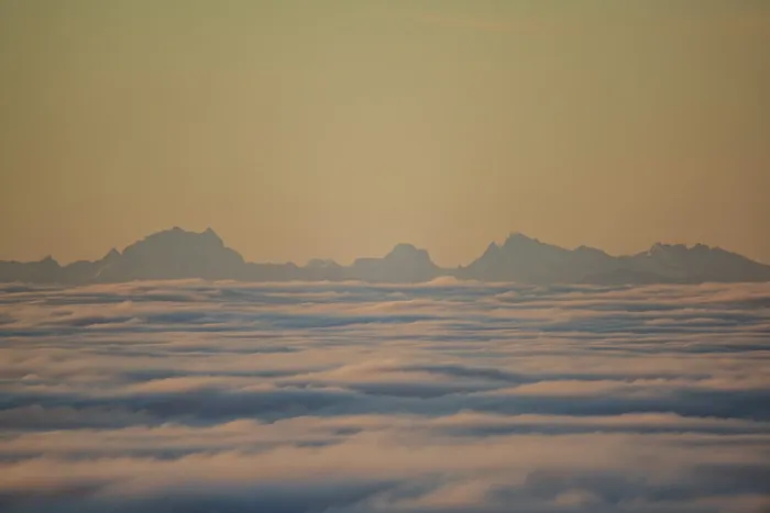 Framed Print : The image shows the peaks of Watzmann