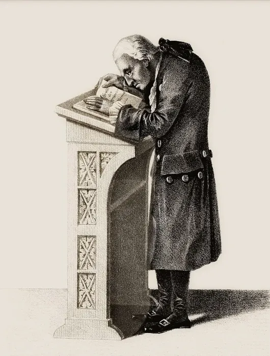 Framed Print : Immanuel Kant, 1724, 1804, German philosopher of the Enlightenment