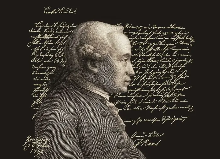 Framed Print : Immanuel Kant, 1724, 1804, German philosopher of the Enlightenment