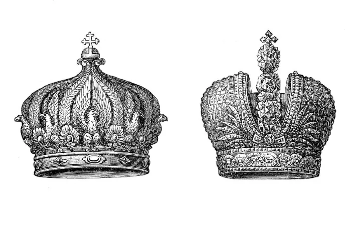 Framed Print : Imperial Crown of Napoleon I and a Russian Imperial Crown Framed Print : Imperial Crown of Napoleon I and a Russian Imperial Crown