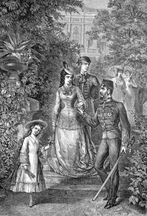 Framed Print : The imperial family of Austria on summer holiday Framed Print : The imperial family of Austria on summer holiday