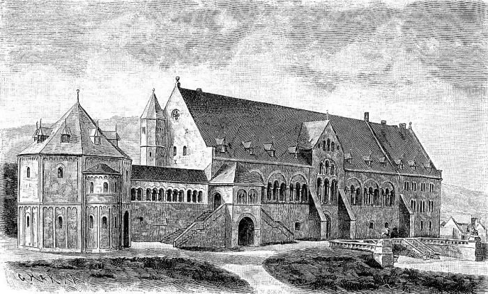 Framed Print : The imperial house of the imperial palace of Goslar