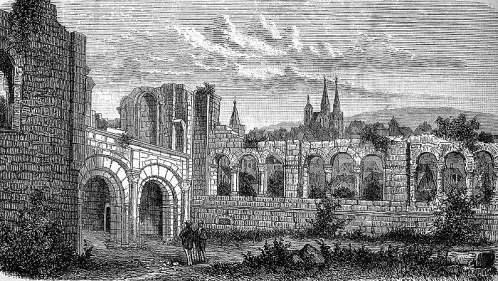 Framed Print : Imperial Palace Gelnhausen, also Barbarossaburg