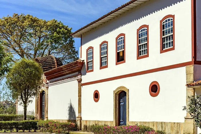 Framed Print : Imposing old colonial-style mansion in the historic city of Ouro Preto Framed Print : Imposing old colonial-style mansion in the historic city of Ouro Preto