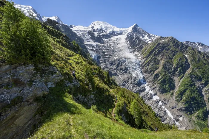 Framed Print : Impressive mountain landscape with glacier