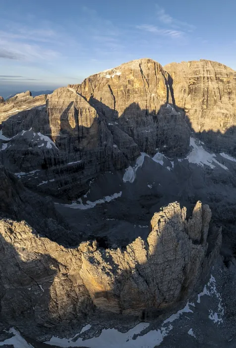 Framed Print : Impressive mountain peaks of the Brenta Mountains