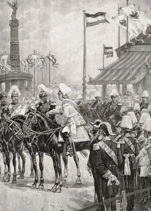 Framed Print : Inauguration of the Victory column Berlin by German emperor Wilhelm I Framed Print : Inauguration of the Victory column Berlin by German emperor Wilhelm I