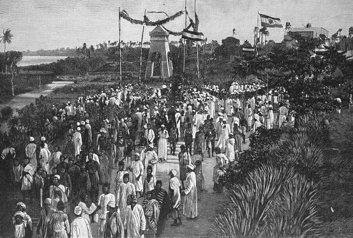 Framed Print : Inauguration of the Wissmann Monument in Bagamoyo Framed Print : Inauguration of the Wissmann Monument in Bagamoyo