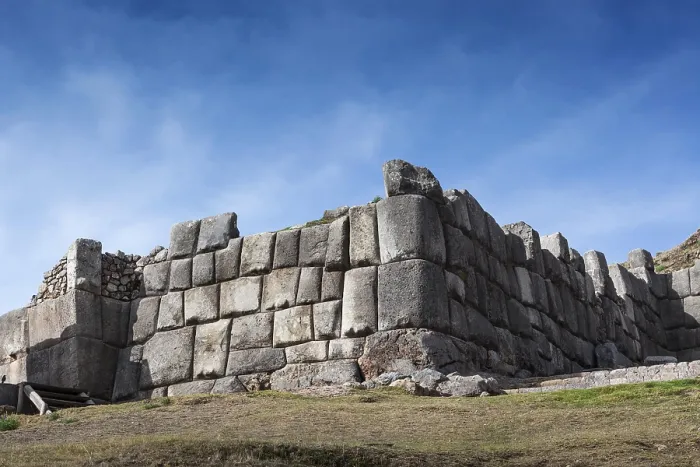 Framed Print : Inca old fortress on a sunny day