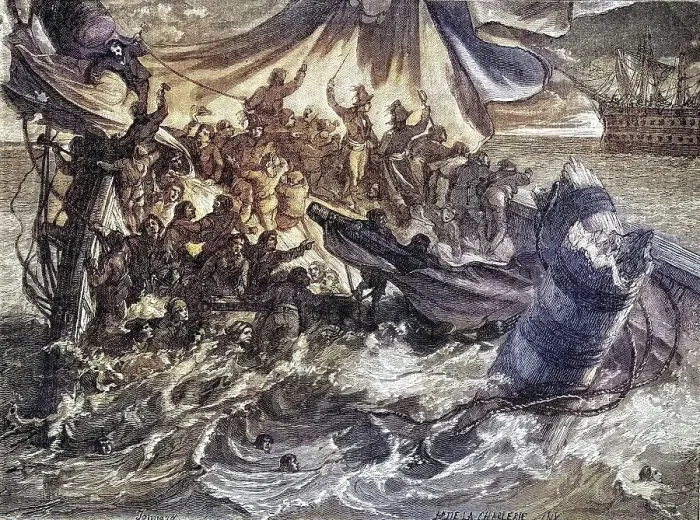 Framed Print : The incident of Le Vengeu on 1 June 1796 against the British fleet Framed Print : The incident of Le Vengeu on 1 June 1796 against the British fleet